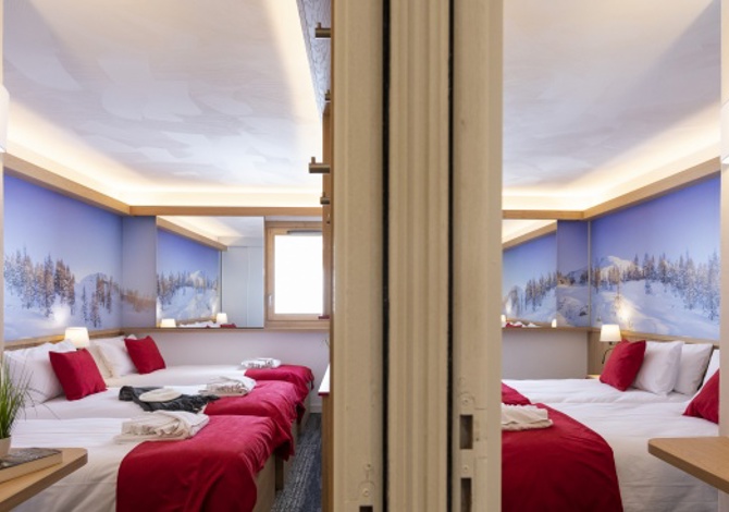Room sleeps 5 with full board - Hôtel Club MMV Plagne 2000 4* - Plagne - Aime 2000