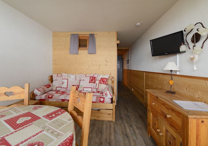 Studio cabin 3/4 people Etoile F16 - travelski home select - Vue Pistes - Plagne - Aime 2000