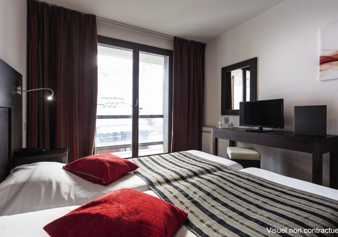 Room for 2 adults with 2 twin beds on half board - Hotel Tignes Le Diva - Tignes Val Claret