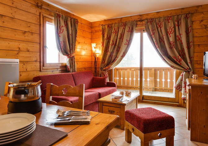 3 rooms for 4/6 guests (gold) - Résidence CGH & SPA Le Hameau du Beaufortain 4* - Les Saisies