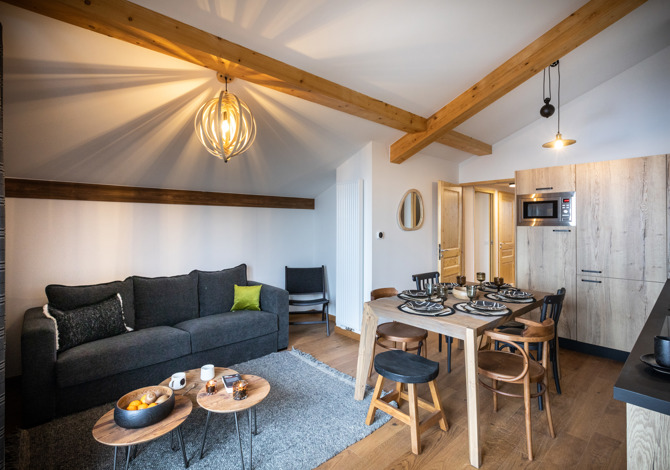 2 Rooms 6 Guests Cabin - Résidence L'Altarena - Les Saisies