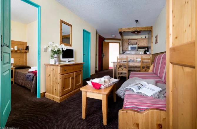 2 Pieces 4/6 Persons Privilege with Cabin - Résidence Le Cheval Blanc 3* - Val Thorens