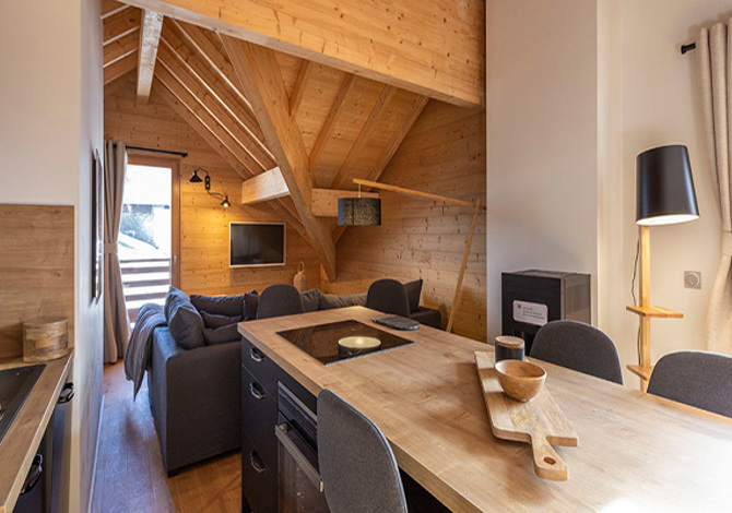 3 Rooms for 8 People Premium with Cabin - Résidence Les Améthystes - Vaujany