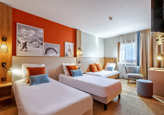 Premium 2 rooms apartments 4A + 1E Balcony view 4-1 - Club Belambra Flaine Panorama - All inclusive - Flaine Montsoleil 1750