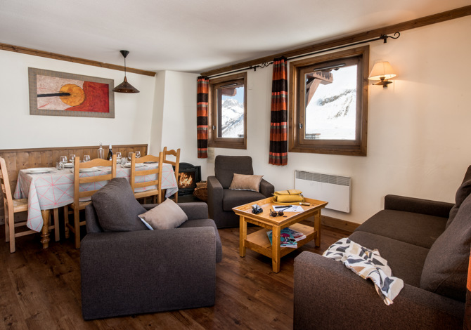 3 Bedrooms 6 people - Fireplace - Résidences Village Montana 4* - Tignes 2100 Le Lac