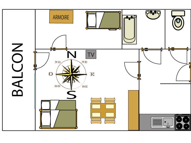 Apartements HAMEAU DU BORSAT 3 - Tignes Val Claret