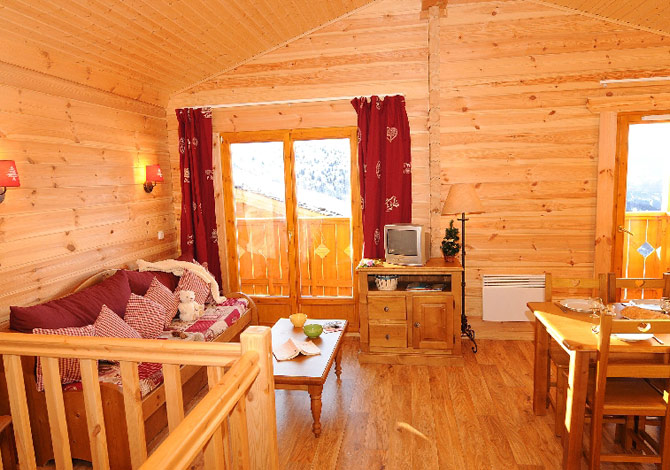 Chalet 3 Rooms 8 persons Duplex Mitoyen - Résidence Odalys Le Grand Panorama 3* - Valmeinier