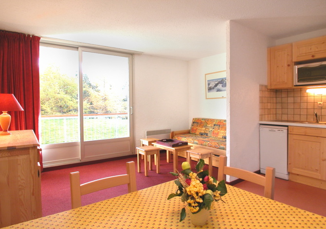 Studio 4 personnes - Résidence Vacanceole Côte Brune - Les Deux Alpes Centre
