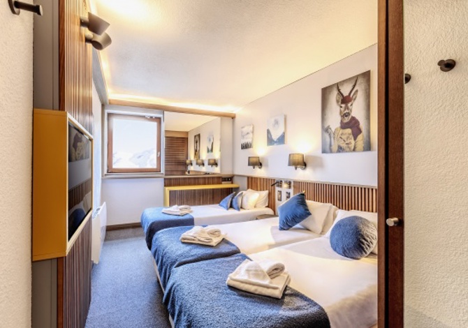 Bedroom for 3 people Half board - Hôtel Club MMV Arc 2000 Altitude 4* - Les Arcs 2000