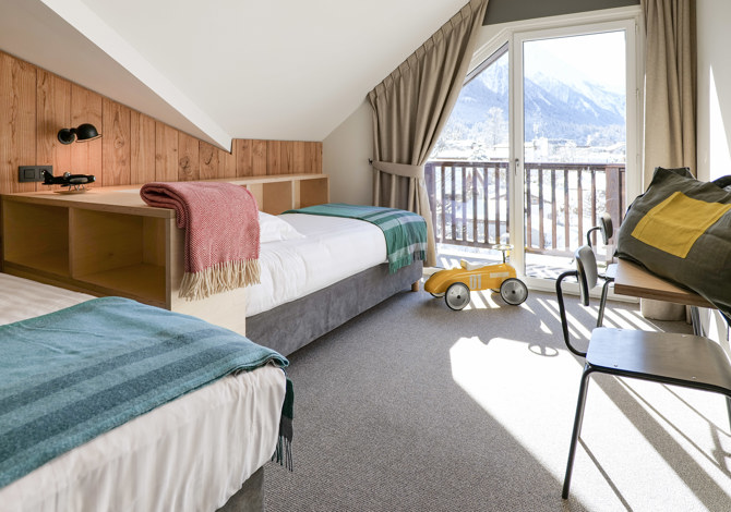 2 Bedrooms 5 People Family with breakfast - Hôtel PlanB - Living Chamonix - Chamonix Sud