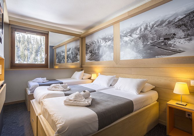 Room 3 People in All Inclusive - Hotel Club MMV Tignes Les Brévières 4* - Tignes 1550 Les Brévières