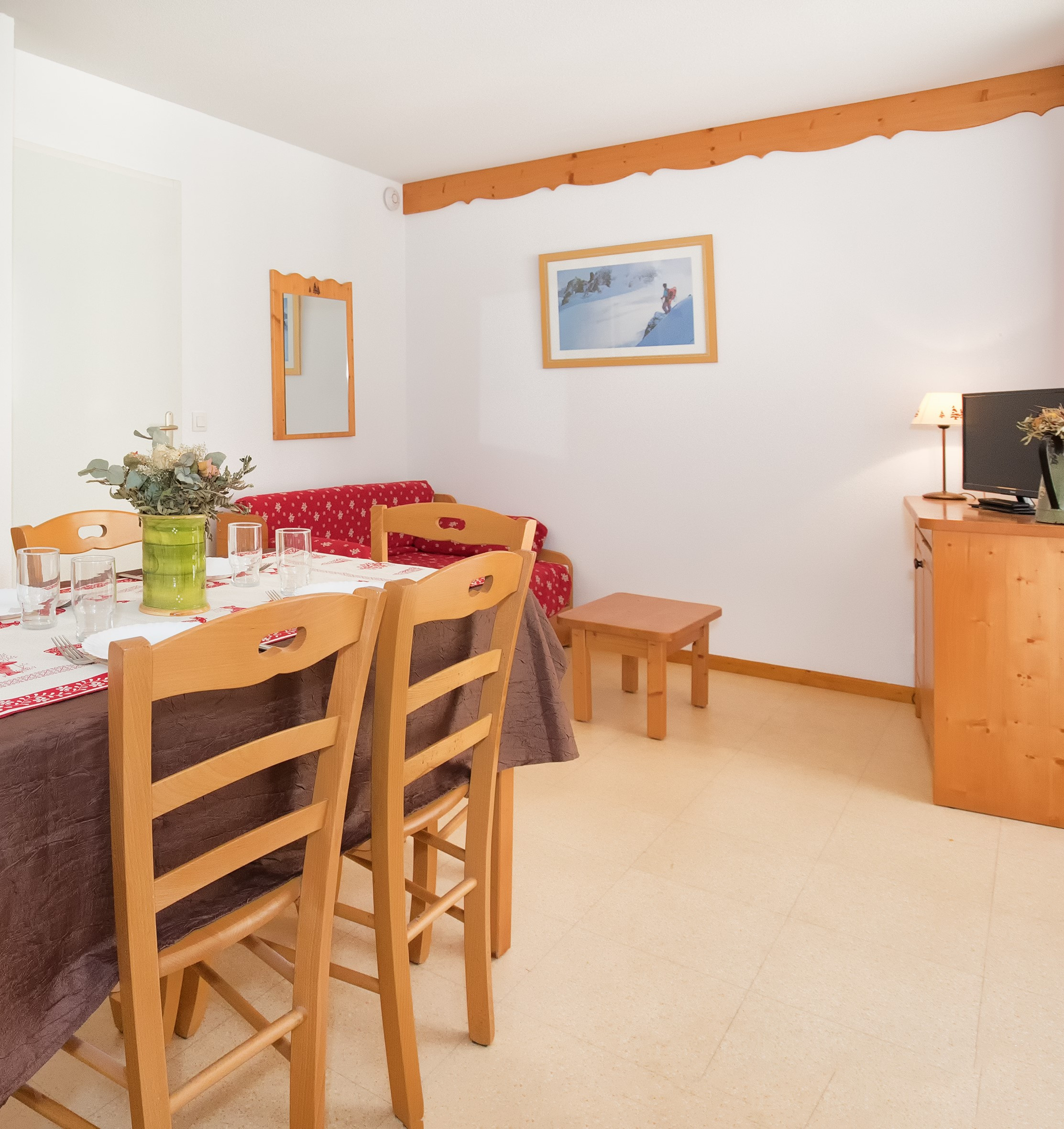 2 rooms 6 persons mountain view and view of the ski slopes - Apartements Balcons C 031 - PARC NAT. VANOISE appart. 6 pers. - Val Cenis Termignon