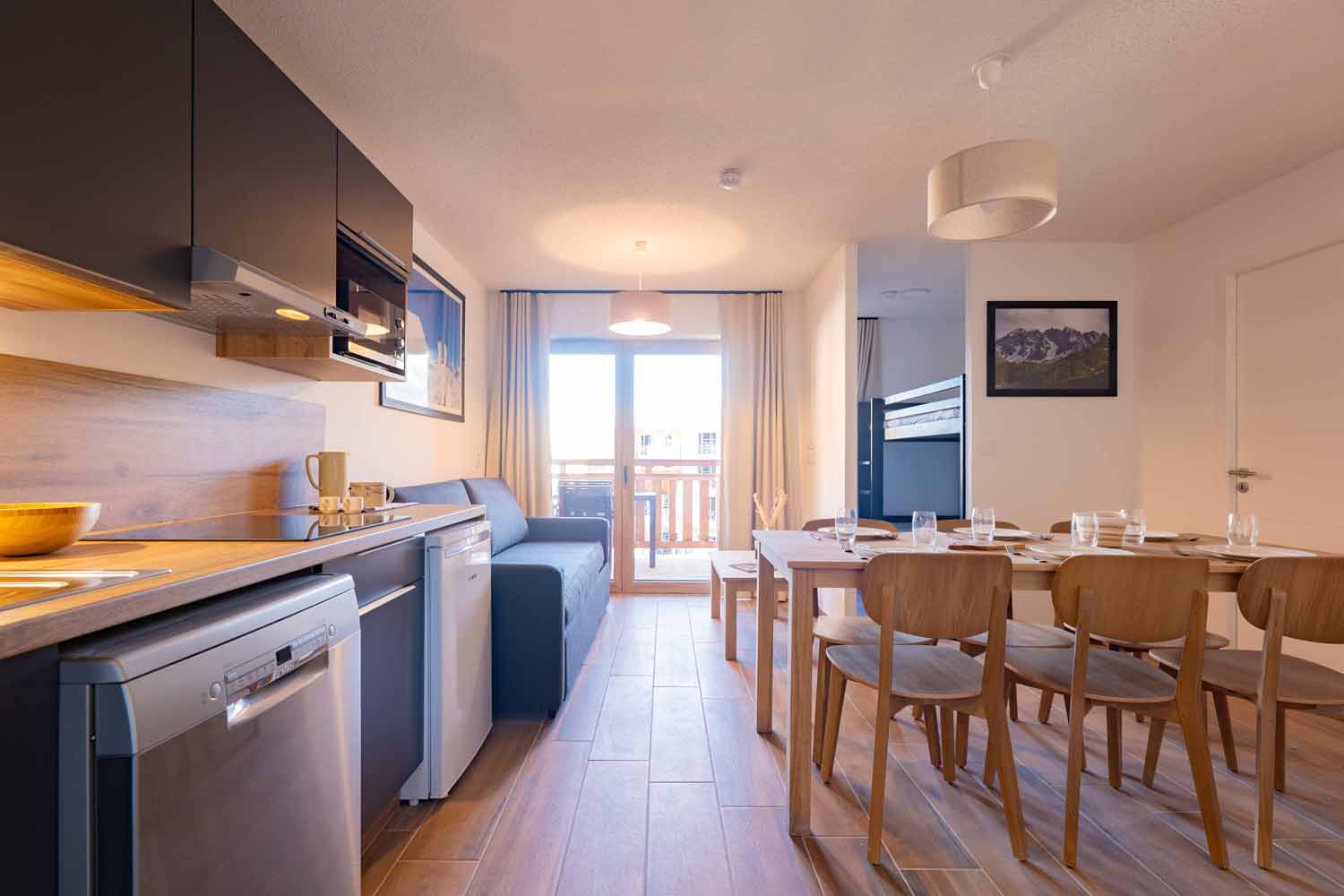 3 Rooms 6 People - Résidence Lagrange Vacances Les Roches Blanches - Daddy Pool 3* - Vars