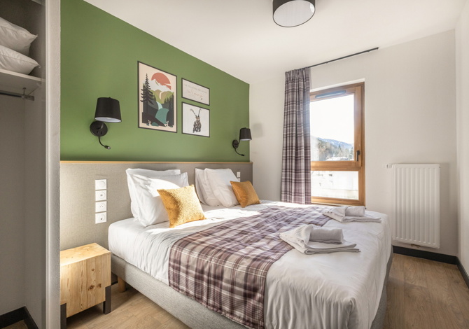 Room for 2 people - Résidence Club MMV Le Serra Neva 4* - Serre Chevalier 1400 - Villeneuve
