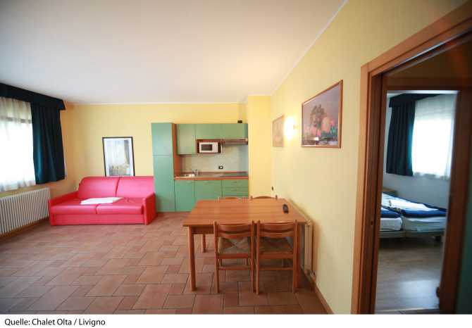 Apartment 2 rooms 1 adult 2 children with accomodation only - Chalet Olta - Livigno
