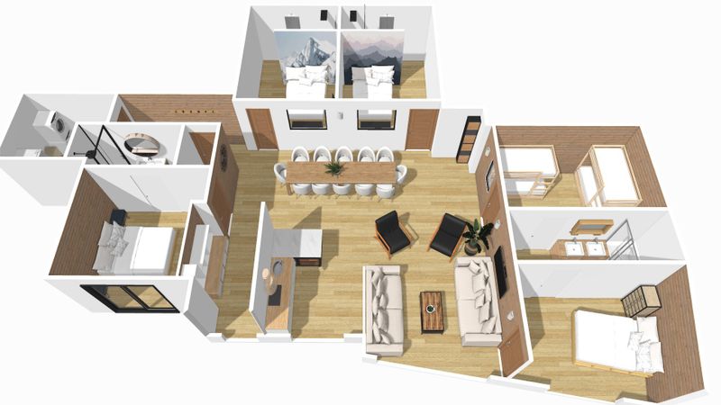 6 rooms 12 people Classic - CHALET ESKIMO - Valloire
