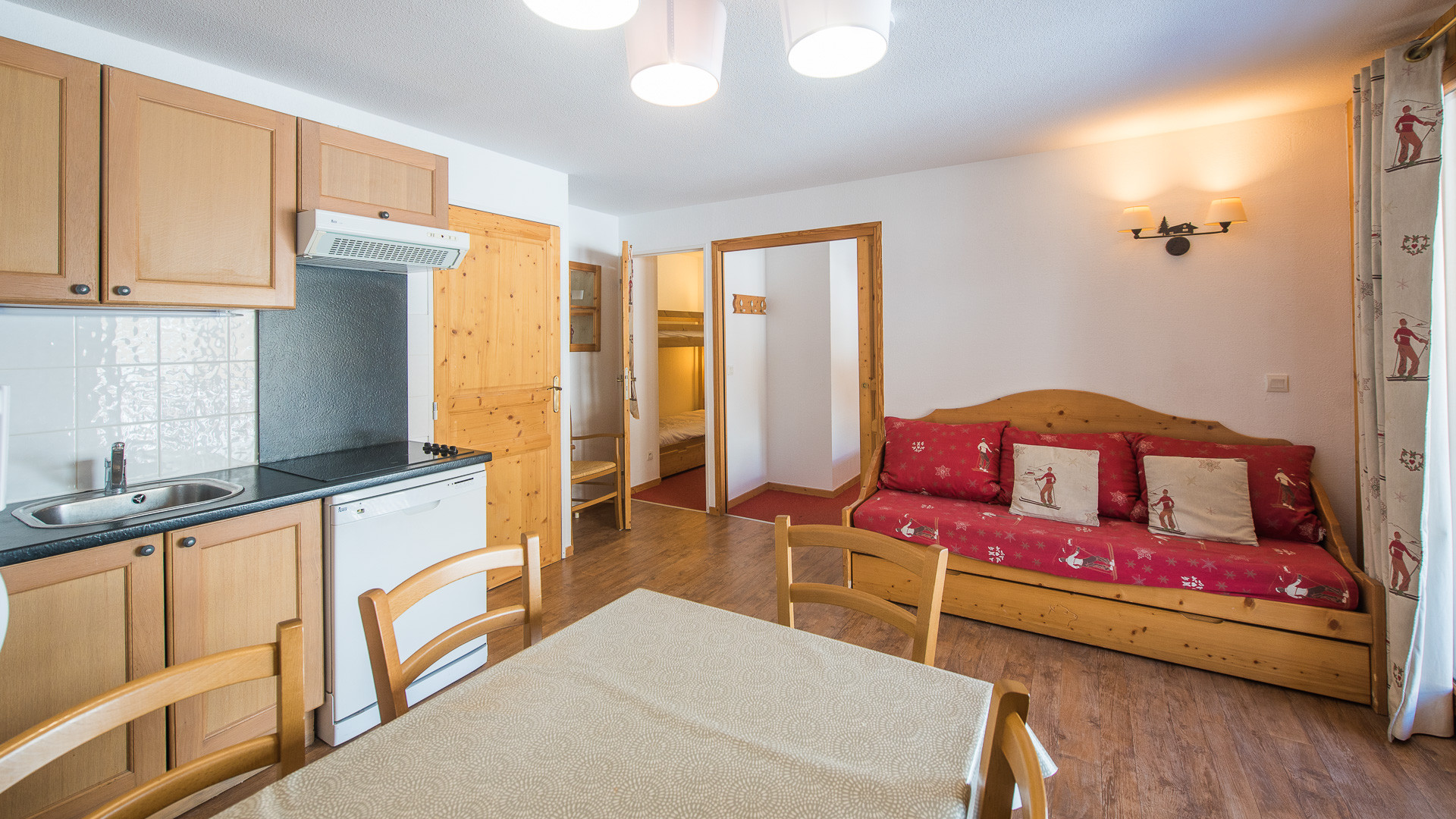 2 rooms 6 people ski slope view - Apartements T.Bergerie B702-Appart vue pistes-6 pers - Orcières Merlette 1850