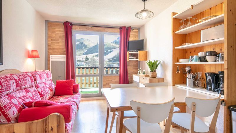 Studio 4 persons mountain view and view of the ski slopes - Studio Le Vernon N°1021 - ST4 - Chamrousse