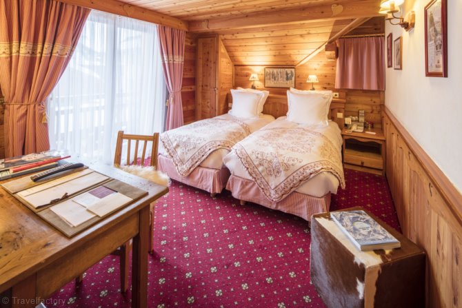 Bedroom 2 people Muzelle - Hôtel Chalet Mounier 4* - Les Deux Alpes Venosc