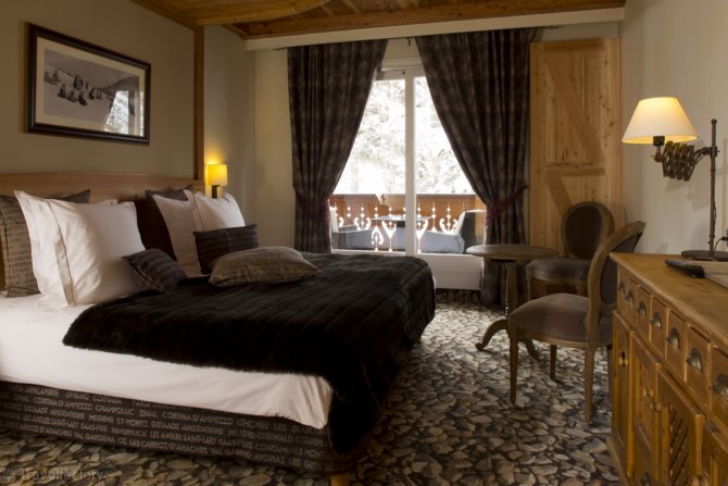 Bedroom 2 people Meije - Hôtel Chalet Mounier 4* - Les Deux Alpes Venosc