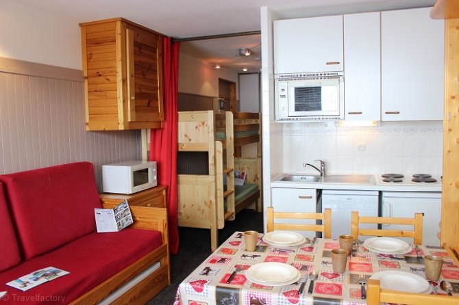 Studio cabine 4 personnes 13 - Apartements REINE BLANCHE - Val Thorens