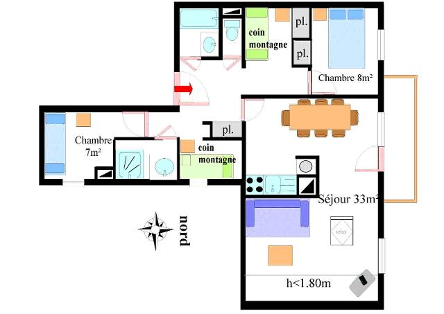 Apartements LES ESSARTS - Val Cenis Lanslevillard