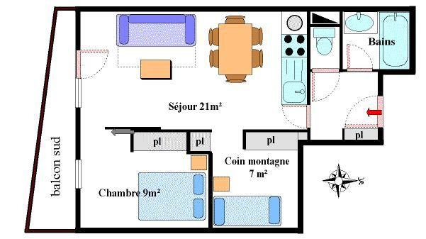 Apartements LES ESSARTS - Val Cenis Lanslevillard