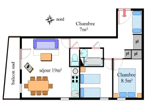 Apartements LES ESSARTS - Val Cenis Lanslevillard