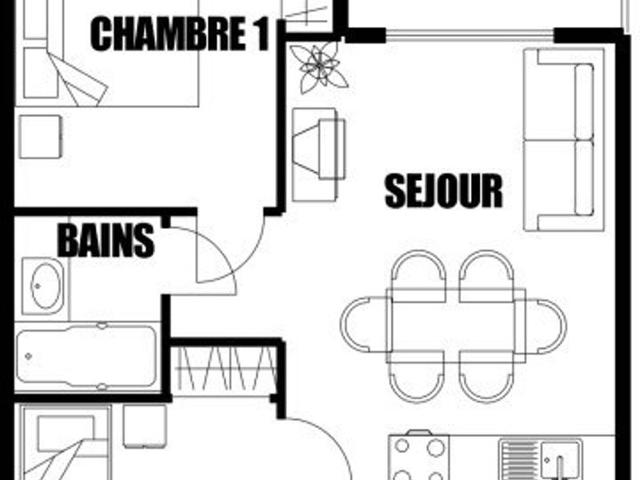 Morillon 1100: 2BR, 7 people, pets allowed, parking, Wifi, 50m from slopes FR-1-412-15 - Morillon 1100 Les Esserts