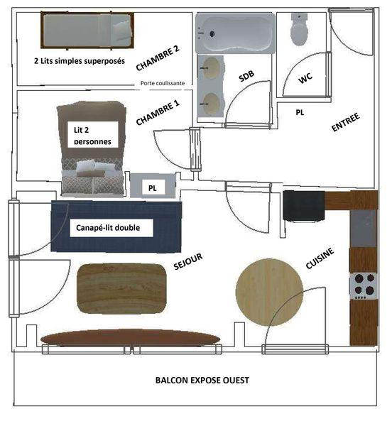 Apartements LE MONT BLANC - Plagne Centre