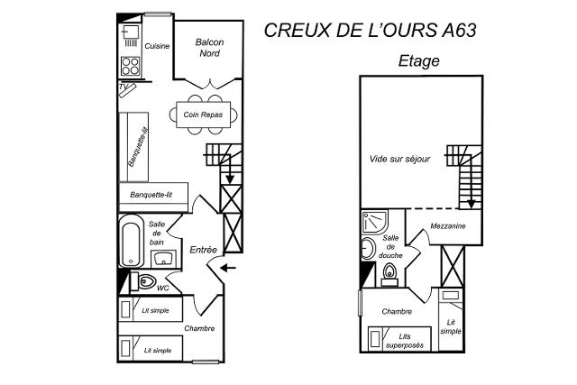 Apartments Creux De L'ours A (Rouge) - Méribel Mottaret 1850