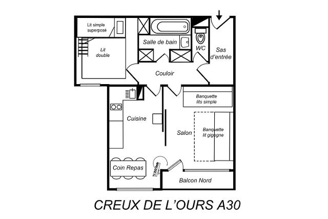 Apartments Creux De L'ours A (Rouge) - Méribel Mottaret 1850