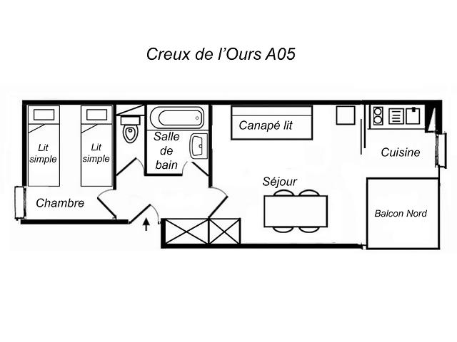 Apartments Creux De L'ours A (Rouge) - Méribel Mottaret 1850