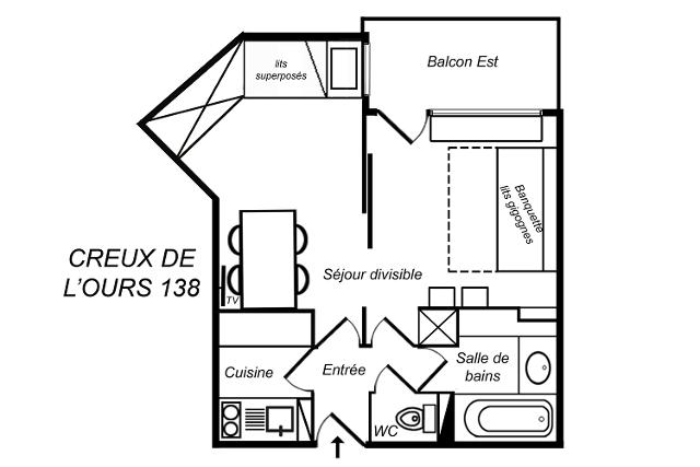 Apartments Creux De L'ours C (Bleu) - Méribel Mottaret 1850