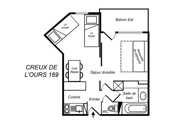 Apartments Creux De L'ours C (Bleu) - Méribel Mottaret 1850