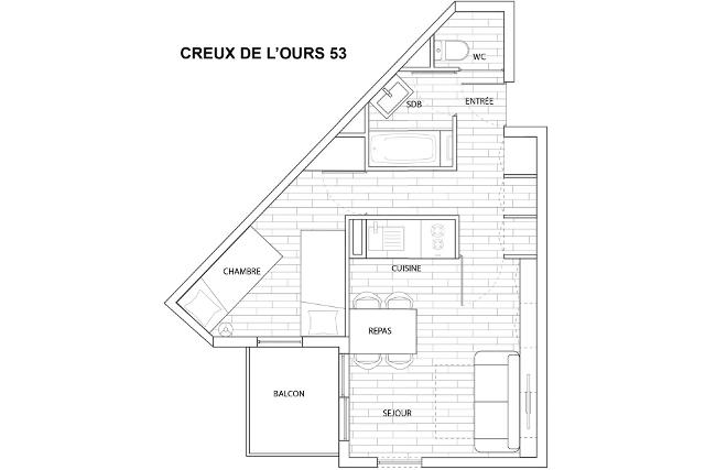 Apartments Creux De L'ours C (Bleu) - Méribel Mottaret 1850