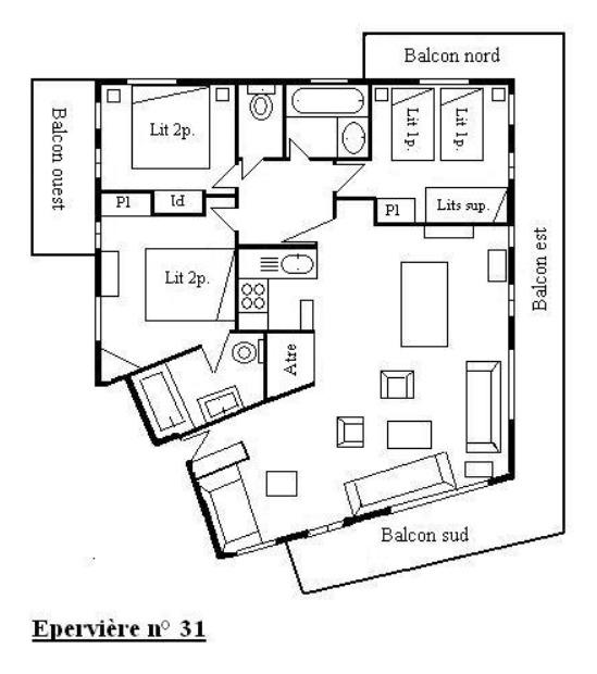 Apartements EPERVIERE - Méribel Centre 1600