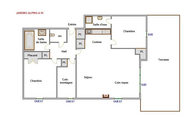Apartements JARDINS ALPINS A - La Clusaz