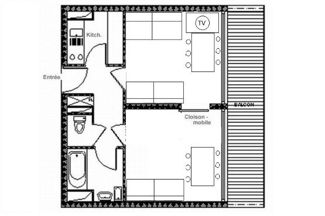 Apartements ARAVIS - Les Menuires Croisette