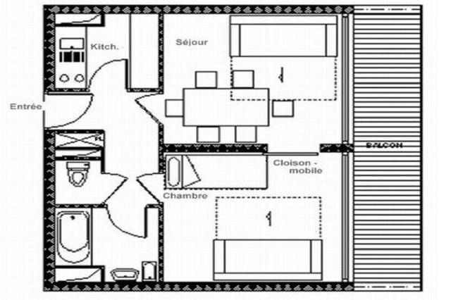 Apartements ARAVIS - Les Menuires Croisette