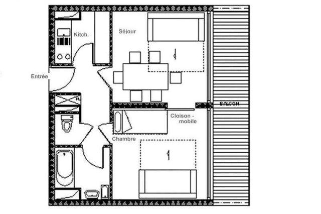 Apartements ARAVIS - Les Menuires Croisette