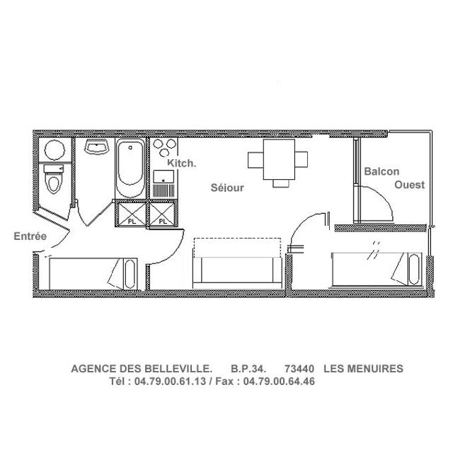 travelski home choice - Apartements CARLINES II - Les Menuires Bruyères
