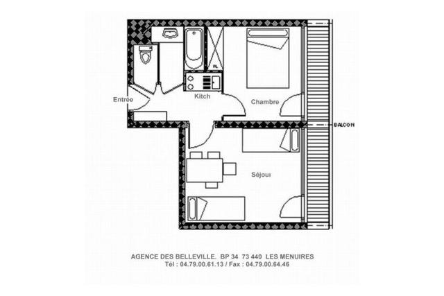 Apartements CHAVIERE - Les Menuires Croisette