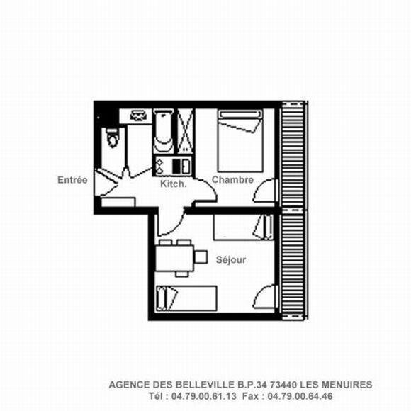 Apartements CHAVIERE - Les Menuires Croisette