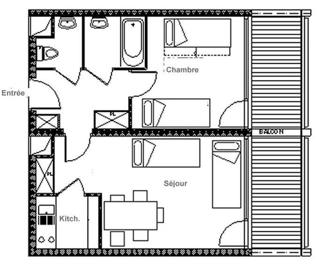 Apartements CHAVIERE - Les Menuires Croisette