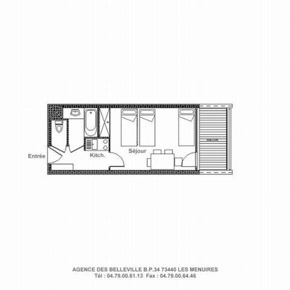 Apartements CHAVIERE - Les Menuires Croisette