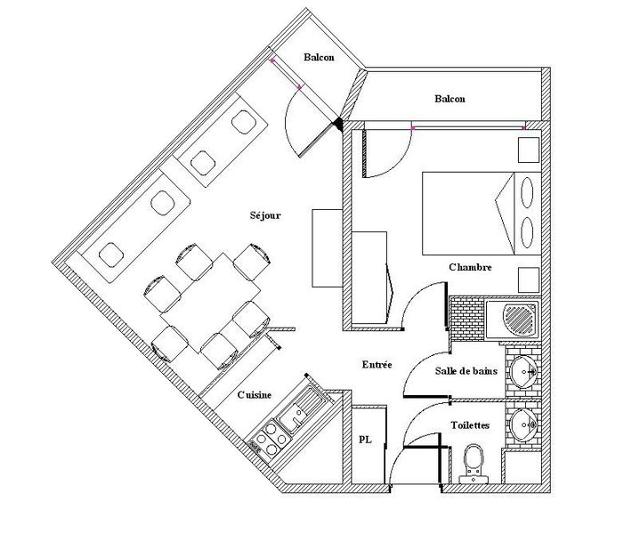 Apartements CHAVIERE - Les Menuires Croisette