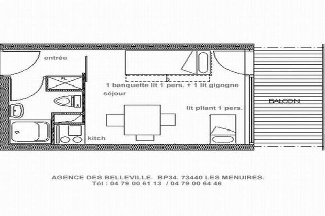 Apartements DORONS - Les Menuires Croisette