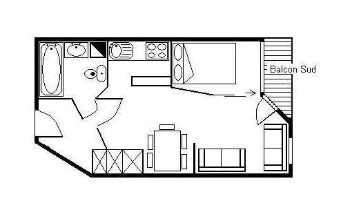 Apartements NECOU - Les Menuires Reberty 2000