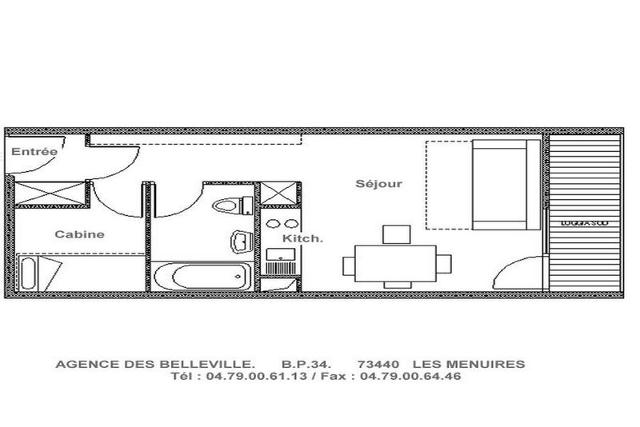 Apartements ASTERS B3 - Les Menuires Fontanettes